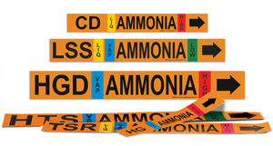Ammonia EZ Pipe Markers
