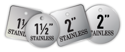 1.5''- 2'' Stainless Steel Valve Tags