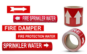 Fire - Sprinkler Related Pipe Markers