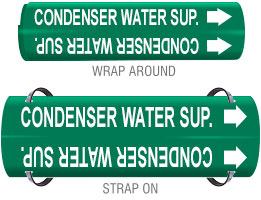 CONDENSER WATER SUP. PIPE MARKER