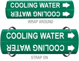 COOLING WATER PIPE MARKER