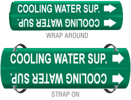 COOLING WATER SUP. PIPE MARKER