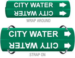 CITY WATER PIPE MARKER