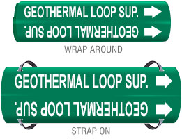 Geothermal Loop Sup. Pipe Marker