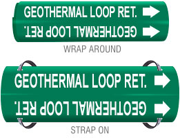 Geothermal Loop Ret. Pipe Marker