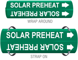 Solar Preheat Pipe Marker