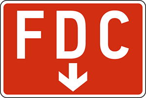 FDC w/ arrow pointing down