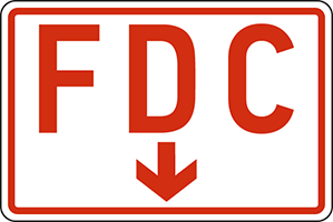 FDC w/ arrow pointing down