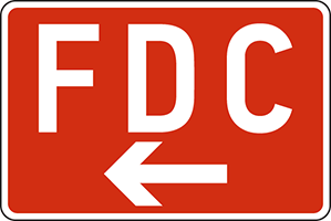 FDC w/ arrow pointing left