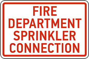 FIRE DEPARTMENT SPRINKLER CONNECTION