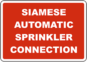 Siamese Automatic Sprinkler Connection