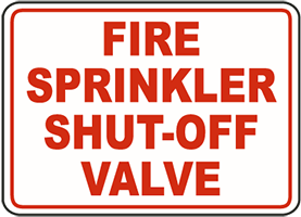 FIRE SPRINKLER SHUT-OFF VALVE