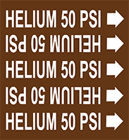 HELIUM 50 PSI Medical Gas Marker