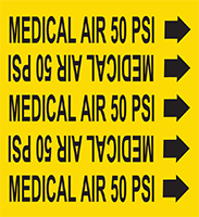 MEDICAL AIR 50 PSI Medical Gas Marker