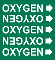 OXYGEN  Medical Gas Marker
