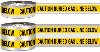 Caution Buried Gas Line Below