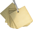 Brass Blank Square Tags