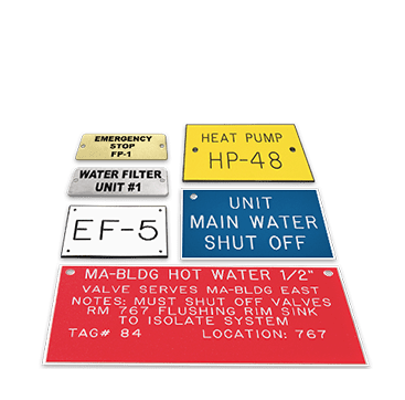 Custom Nameplates | PipeMarker.com