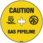 Caution Gas Pipeline Soil Marker 