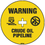 Warning Crude Oil Pipeline Soil Marker