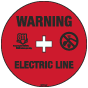 Warning Electric Line Soil Marker