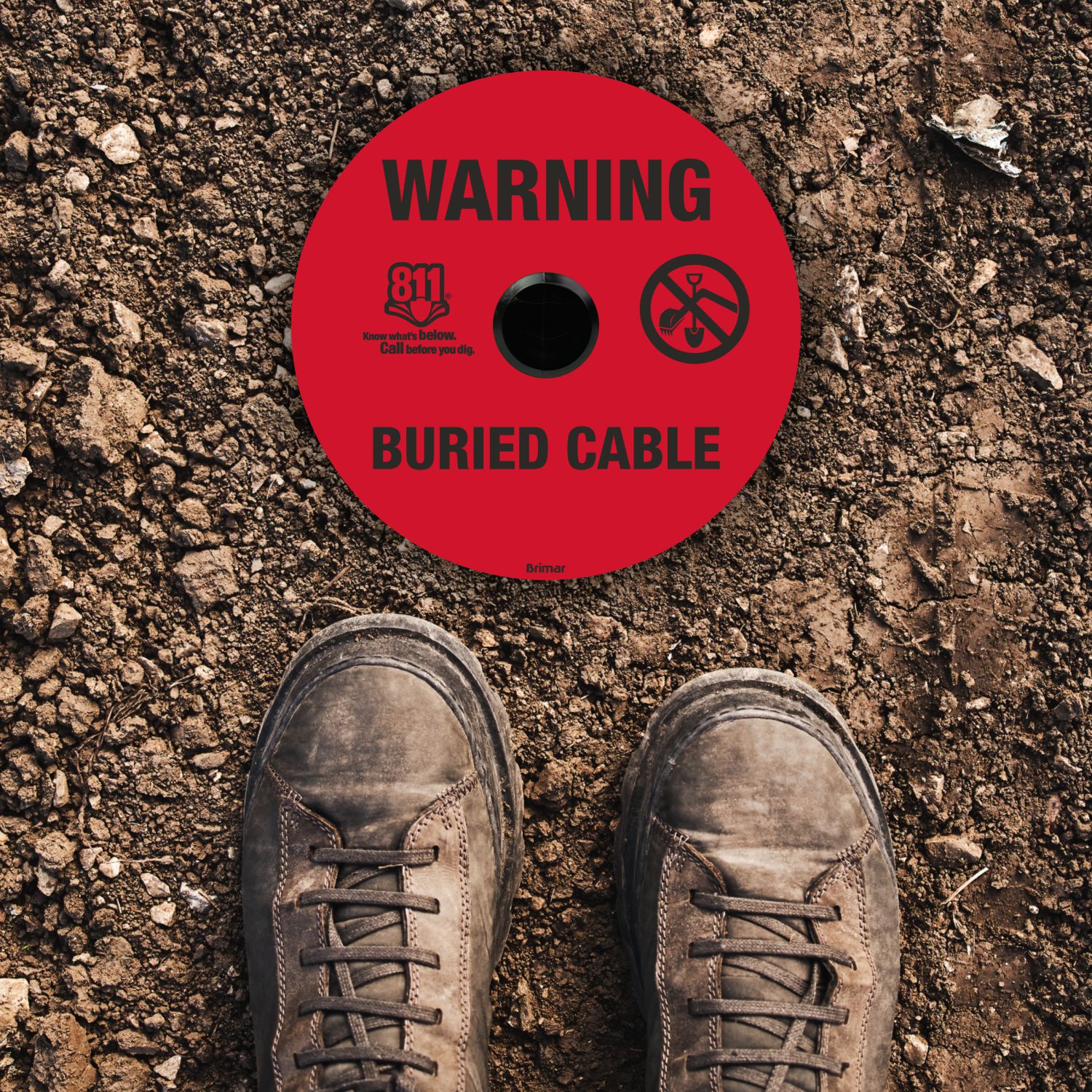 Warning Buried Cable Soil Marker 
