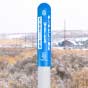 Caution Water Pipeline Bullet Marker