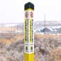 Caution High Pressure Gas Pipeline Triangular Marker