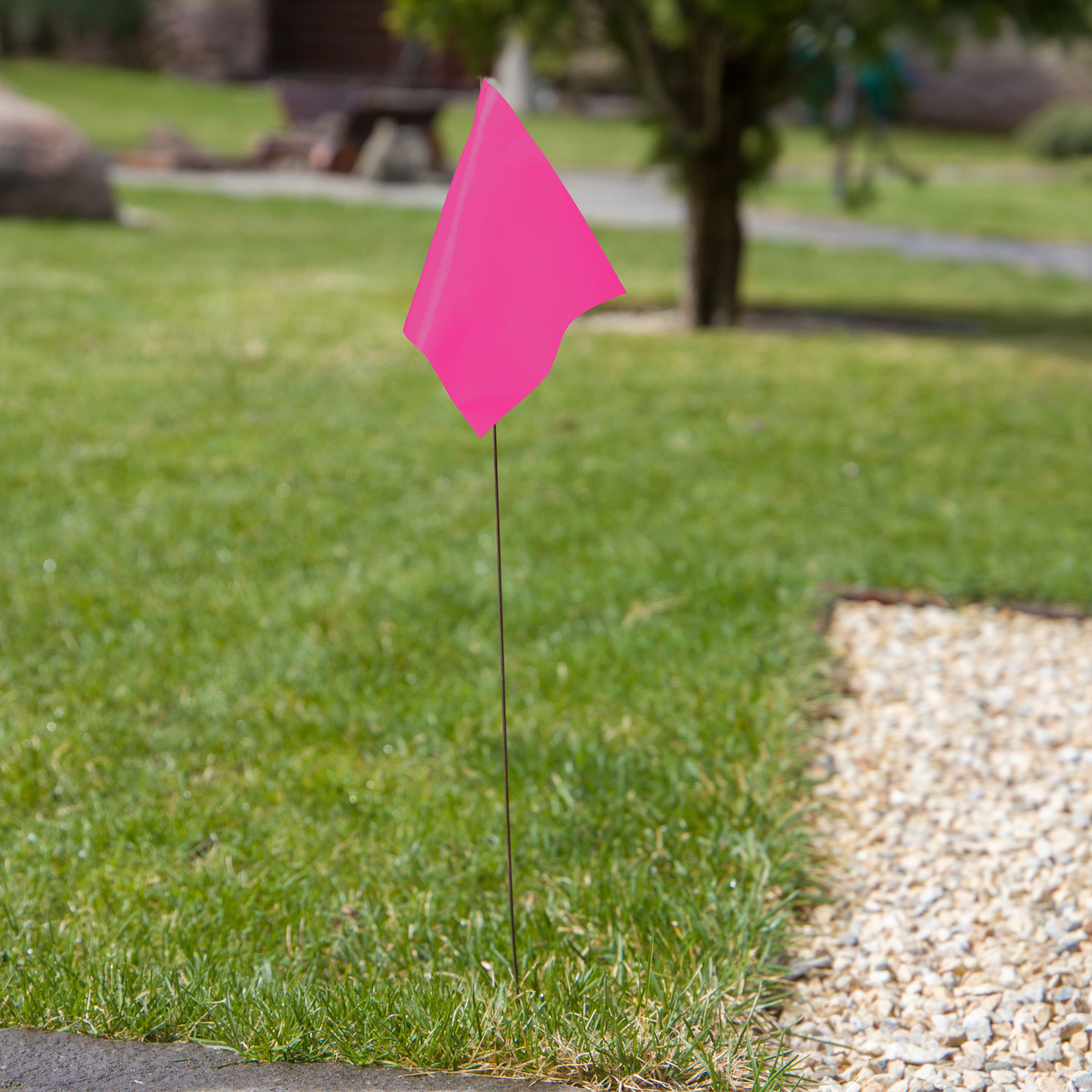 Glow Pink Utility Marking Flag 
