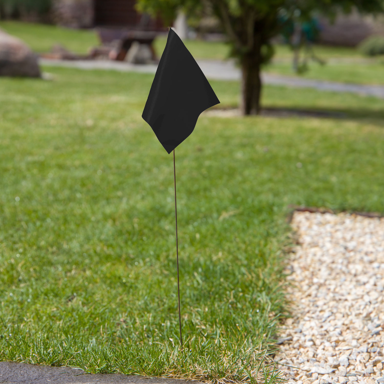 Black Utility Marking Flag 