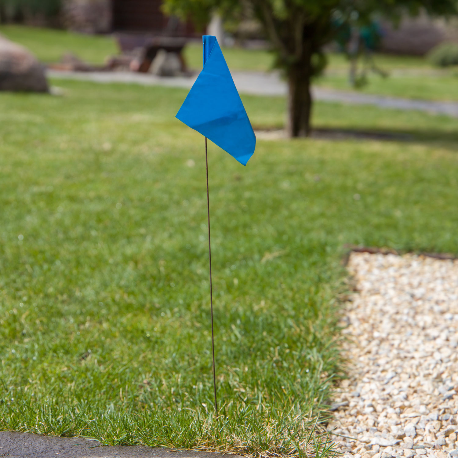 Blue Utility Marking Flag 