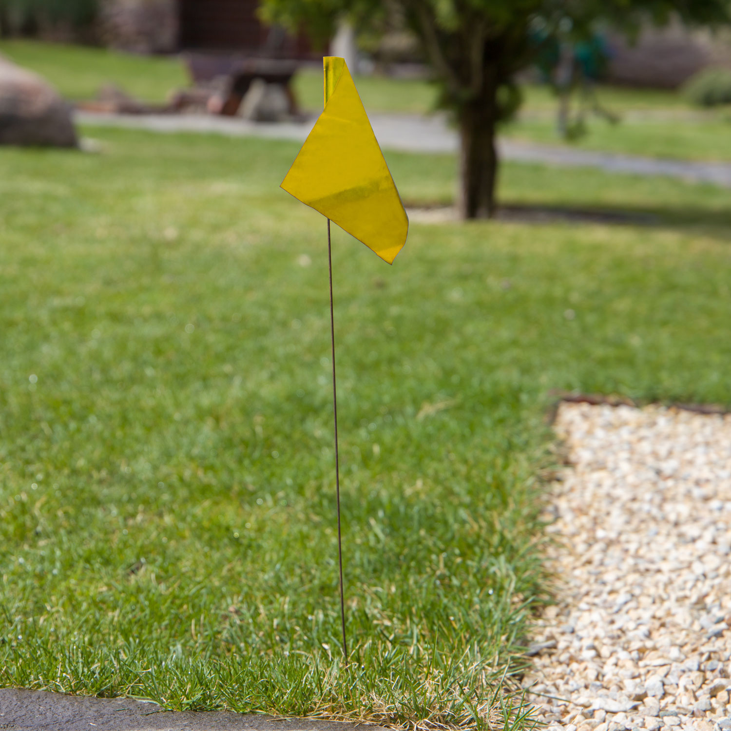 Yellow Utility Marking Flag 