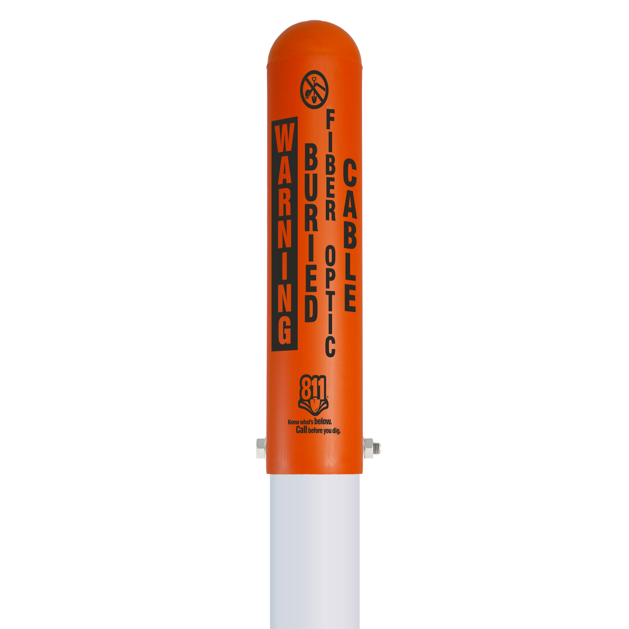 Warning Buried Fiber Optic Cable Locator Bullet Marker