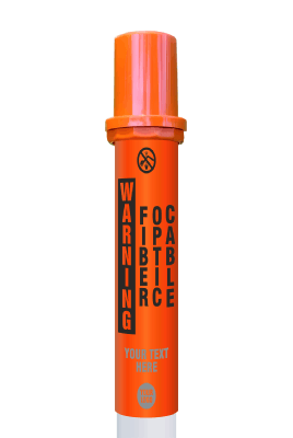 Custom Warning Fiber Optic Cable Locator Bullet Marker With Top Hat